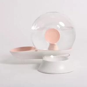 Automatic Cat Dog Drinking Feeding Bowl – 2-in-1 Fountain