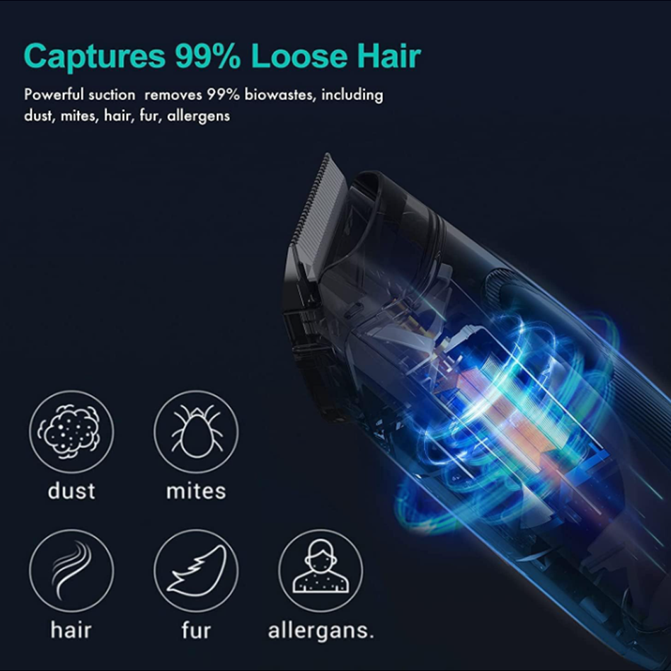 Pet Grooming Kit & Vacuum Suction 99% Pet Hair - Image 2