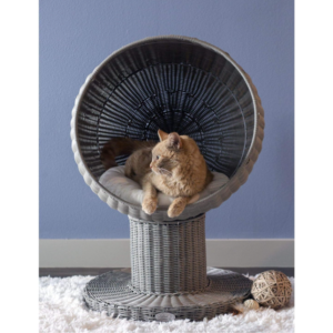 Kitty Ball Cat Bed Cave for Indoor Cats in Smoke