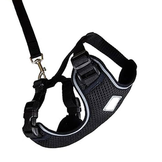 Adventure Kitty Harness, Cat Walking Harness, Large, Black - Image 3